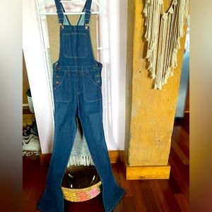 Madewell Flare Denim Overalls - NBW